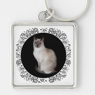 Siamese kat sleutelhanger