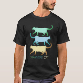 Siamese kat Squad voor een Siamese kat familie T-shirt