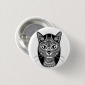 Siamese kat Tattoo Ronde Button 3,2 Cm (Voorkant /achterkant)