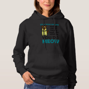 Siamese kat voor vrouwen schattige woordspeling hoodie