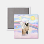 Siamese kat - wolken magneet (Voorkant / Achterkant)