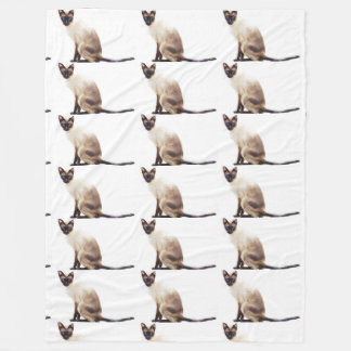 Siamese katten van het snorrendieren van het fleece deken