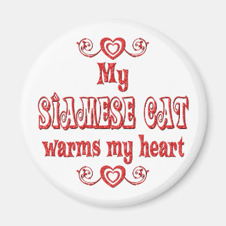 Siamese Katten Verwarm Mijn Hart Magneet