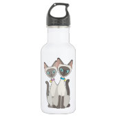 Siamese katten waterfles  (Voorkant)