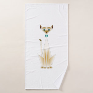 Siamese Kattenbadhanddoek Badhanddoek