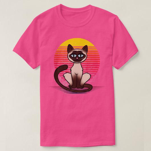 Siamese kattendamp t-shirt (Design voorkant)