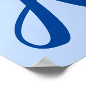 Siamese kattenkartonnen monogram Initiaal A Poster (Hoek)