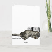 Siamese kattenpop kaart (Achterkant)
