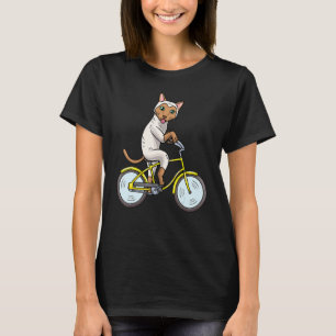 Siamese kattenrijdende fiets Bike Biking T-shirt