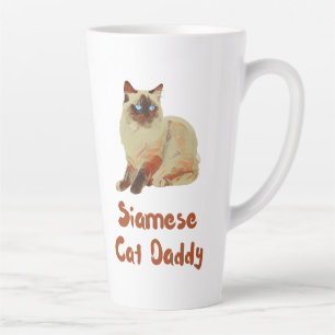 Siamese Kattenvader Latte Mok