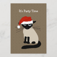 Siamese Kerstkat Kerstvakantie Feest