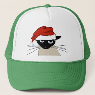 Siamese Kerstman - Grappige Kerstvakantie Kerstkat Trucker Pet