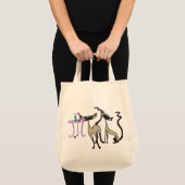 Siamese keukentas voor katten tote bag (Voorkant (product))