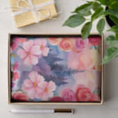 Siamese kitten in het hart van Rozen zonsondergang Tissuepapier (Geschenk)