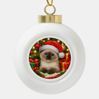 Siamese Kittens Kerst Ornament 