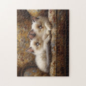 Siamese Kittens Napping  Couch Legpuzzel (Verticaal)
