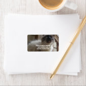 Siamese Kitty Étiquettes de adresse (En situation)