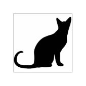 siamese kunstzegel voor kattensilhouet rubberstempel (Afrduk)