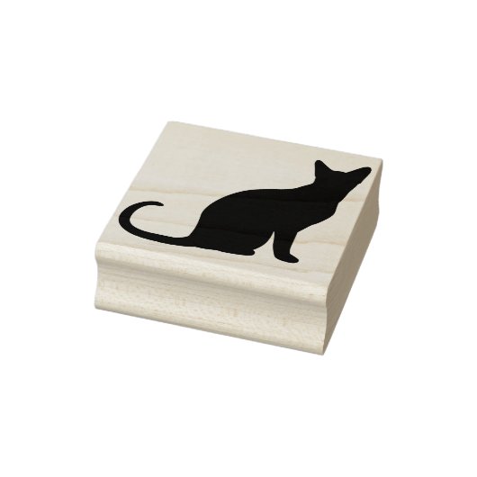 siamese kunstzegel voor kattensilhouet rubberstempel (Stempel)