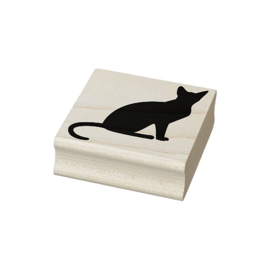 siamese kunstzegel voor kattensilhouet 	rubberstempel (Stempel)