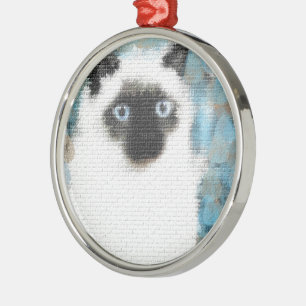 Siamese Metalen Ornament