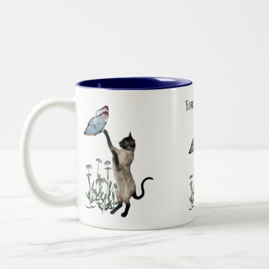 Siamese papillon de chat Daisis Mug (Gauche)