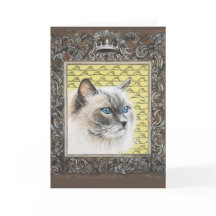Siamese / Ragdoll / Carte de voeux pour chats Hima