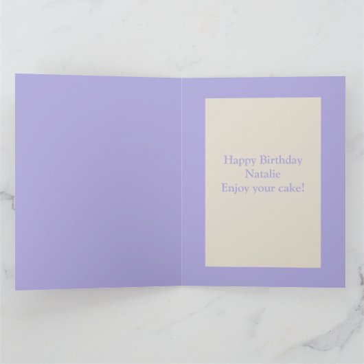 Siamese Rat met Birthday Cake Custom Kaart (Binnen)