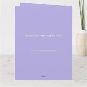 Siamese Rat met Birthday Cake Custom Kaart (Achterkant)