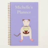 Siamese Rat met Birthday Cake Custom Planner (Voorkant)