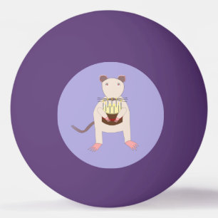 Siamese Rat met Birthday Cake Pingpongballen