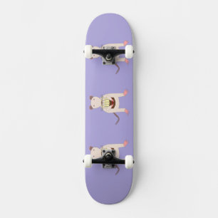 Siamese Rat met Birthday Cake Skateboard