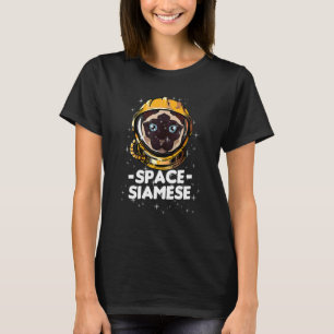 Siamese ruimte astronaut kat mam t-shirt