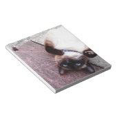 Siamese speelster notitieblok (Schuin)