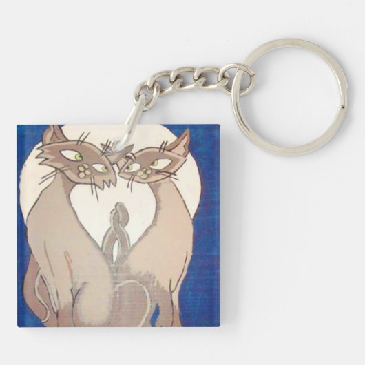 Siamese Style Sleutelhanger (Achterkant)