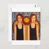 siamese tweeling briefkaart (Voorkant / Achterkant)