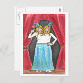 Siamese Twins cirque + spectacle latéral carte pos (Devant / Derrière)