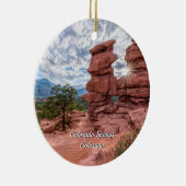 Siamese Twins Colorado Sunset Circle Ornament (Rechts)