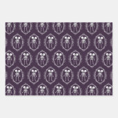 Siamese Twins Skeleton enveloppant feuilles de pap (Devant 2)