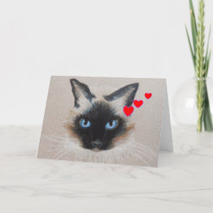 Siamese Valentijn Feestdagen Kaart