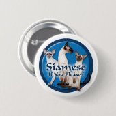 Siamese Waterverf Button (Voorkant /achterkant)