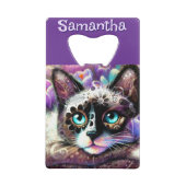 Siamese White Kitty Chat Crocus Floral Personnalis (Dos)