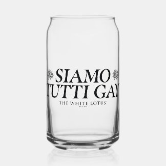 Siamo Tutti Gay - De witte lotus Blikvorm Glas