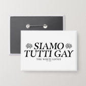 Siamo Tutti Gay - De witte lotus Button (Voorkant / Achterkant)