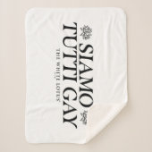 Siamo Tutti Gay - De witte lotus Sherpa Deken (Voorkant)