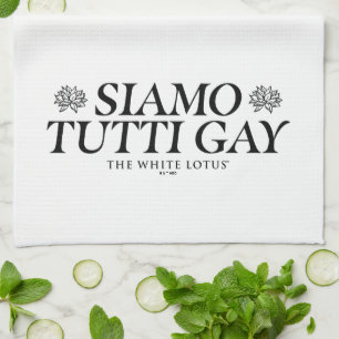 Siamo Tutti Gay - De witte lotus Theedoek