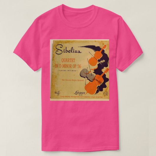 Sibelius Griller String Quartet T-shirt (Design voorkant)