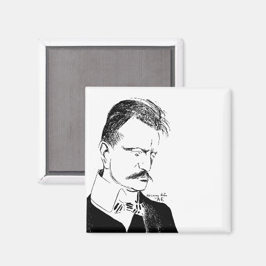 Sibelius: schets van Albert Engström (1904) Magneet (Voorkant / Achterkant)