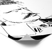 Sibelius: schets van Albert Engström (1904) Poster (Hoek)