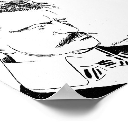 Sibelius: schets van Albert Engström (1904) Poster (Hoek)